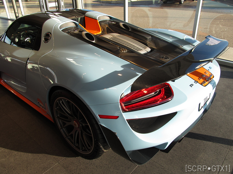 Illustration for article titled Ultra Rare Gulf Livery 918 Spyder w/ Weissach